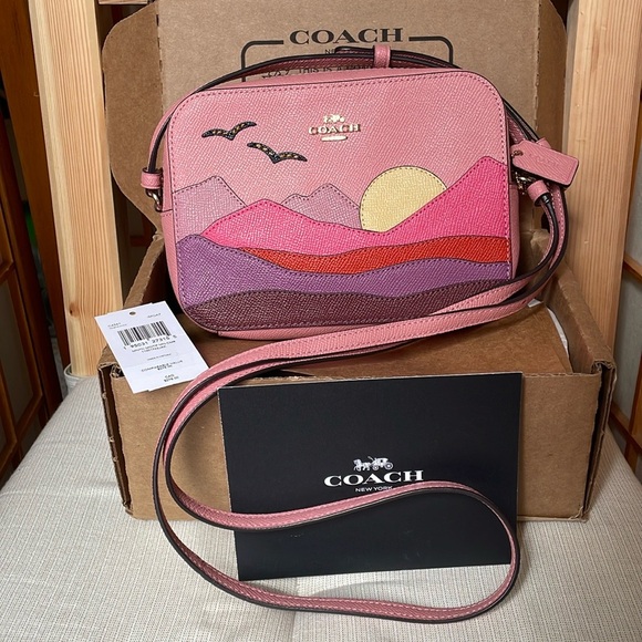 Coach Handbags - Coach Mini Camera Bag with Mountain Postcard